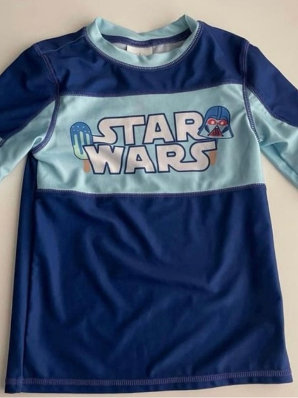 Disney Store 5 6 Star Wars Swim Shirt Rashguard Boys